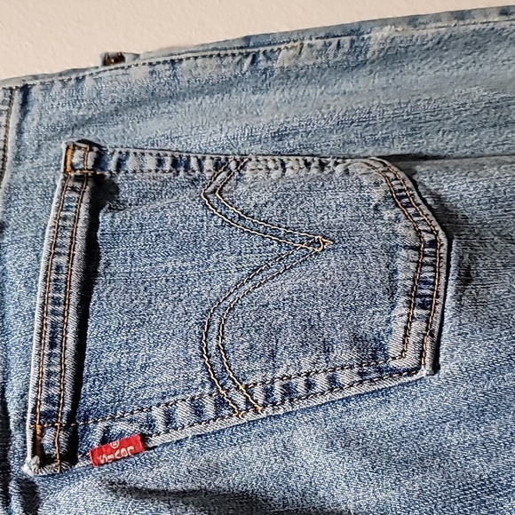 Vintage LEVI 550 Y2K Relaxed Tapered Straight Leg Classic Retro Blue Jeans 12L - Picture 7 of 16